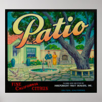 Patio Orange LabelColton, CA