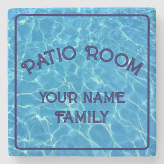 Patio Room Pool Decor Stone Coaster