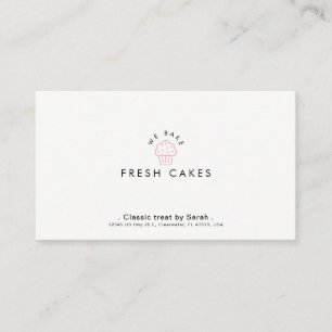 Patisserie  & Cake Shop Minimal Business Card