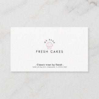 Patisserie & Cake Shop Minimal Business Card
