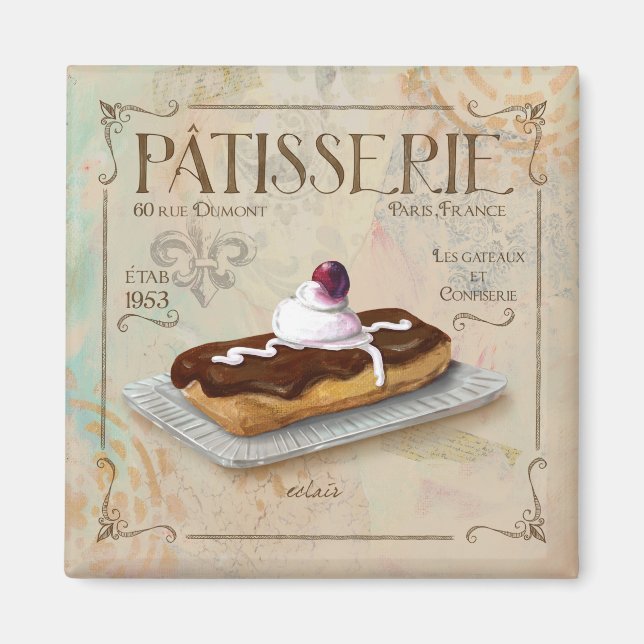 Patisserie Eclair magnet (Front)