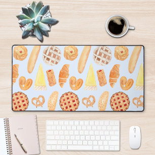 Patisserie French Bakery Pastry Bread Food Art Desk Mat