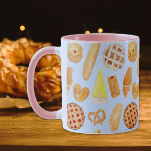 Patisserie French Bakery Pastry Bread Food Art Mug
