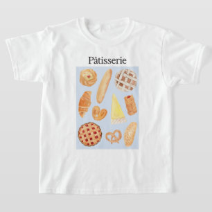 Patisserie French Bakery Pastry Bread Food Art T-Shirt