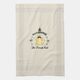 Patisserie "The French Cat" Tea Towel