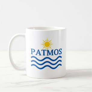 PATMOS Greece, Sun Waves Coffee Mug