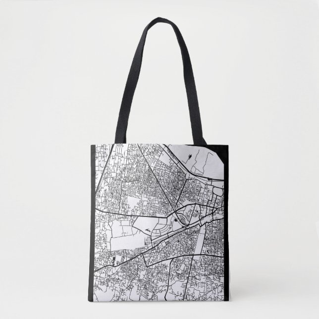 Patna Bihar City Map Tote Bag (Front)
