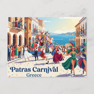 Patras Carnival Greece Postcard