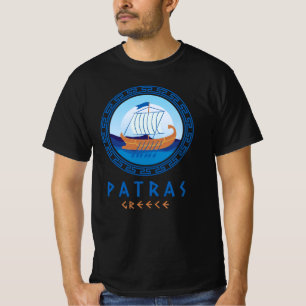 Patras, Greece Greek Ship Design Men's T-Shirt