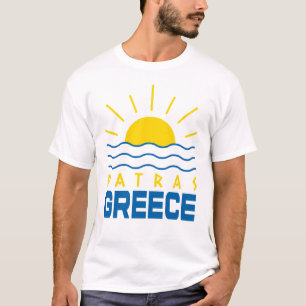 Patras Greece Sunshine And Sea Men's White T-Shirt