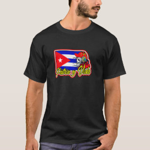 Patria Y Vida, Cuba Flag, Cuban skull, Cubano, Cub T-Shirt