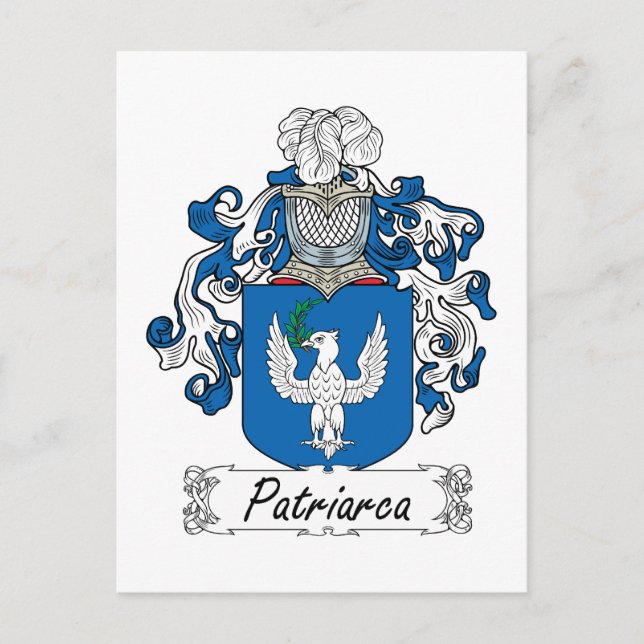 Patriarca Family Crest Postcard (Front)