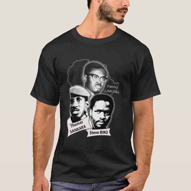 Patrice Lumumba Thomas Sankara Steve Biko T-Shirt (Front)