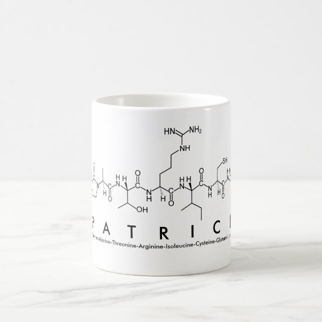 Patrice peptide name mug (Center)
