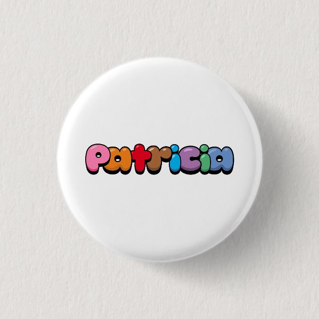 Patricia 3 Cm Round Badge (Front)