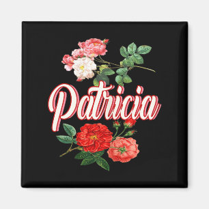Patricia Name With Flowers Magnet