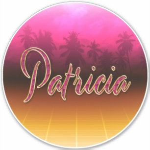 Patricia Vorname Name pink Aufkleber Sticker