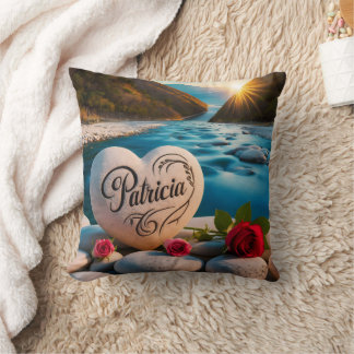 Patricia's River Heart Cushion