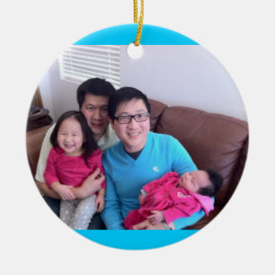 Patrick and Dominic Ceramic Tree Decoration