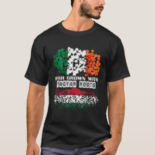 Patrick Day irish Ireland root Magyar Hungary Flag T-Shirt