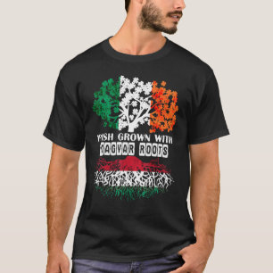 Patrick Day irish Ireland root Magyar Hungary Flag T-Shirt
