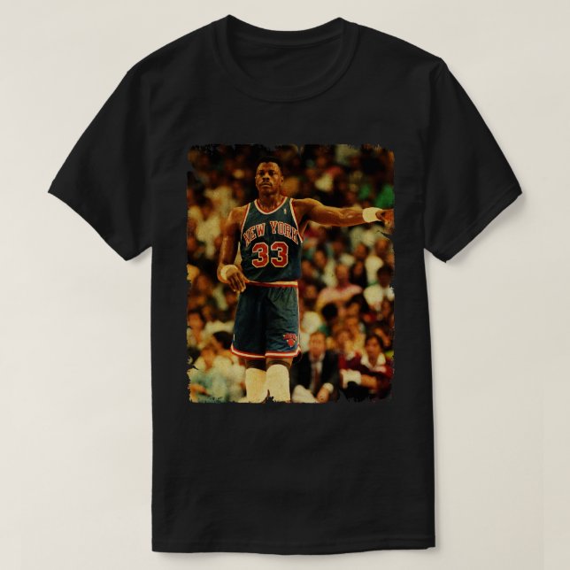 Patrick Ewing Vintage Design Of Basketball T-Shirt (Design Front)