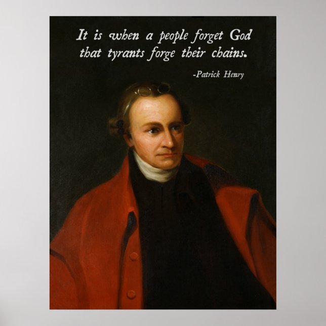 Patrick Henry God Quote Poster (Front)