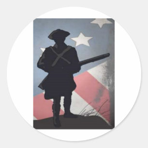 PATRICK HENRY QUOTE 2.0 CLASSIC ROUND STICKER