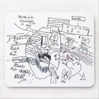 patrick kennedy print mouse mat