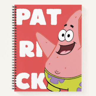 Patrick Star Inspired Notebook