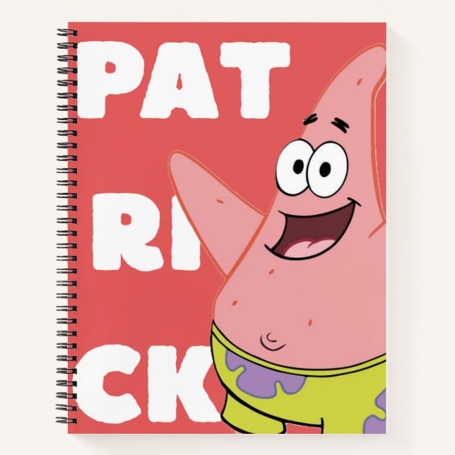 Patrick Star Inspired Notebook  (Front)