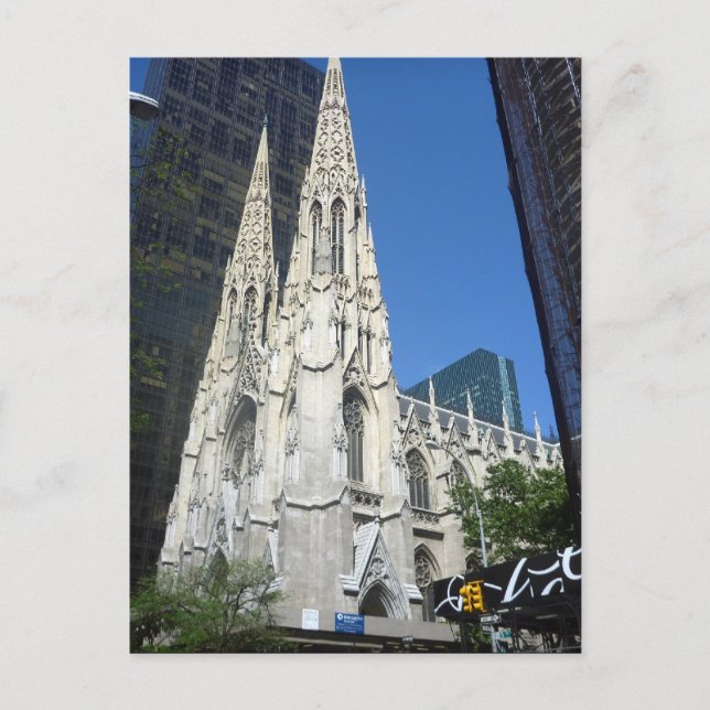patricks cathedral ny postcard (Front)
