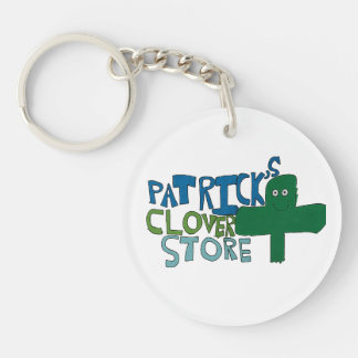 Patrick's Clover Store Logo Key Ring