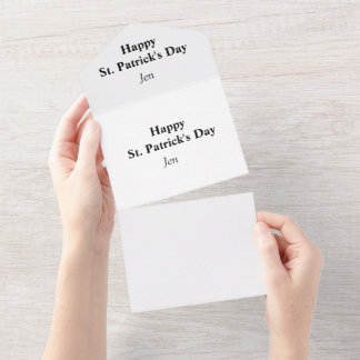 Patrick's day add your name text image editable i all in one invitation