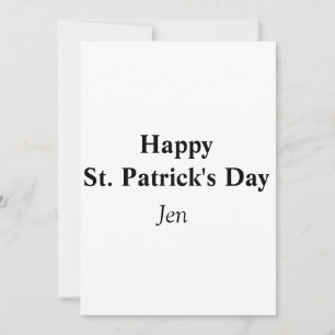Patrick's day add your name text image editable invitation