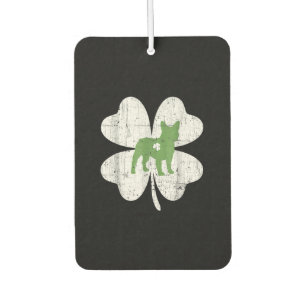 Patricks Day Boston Terrier Dog Lover Shamrock Car Air Freshener