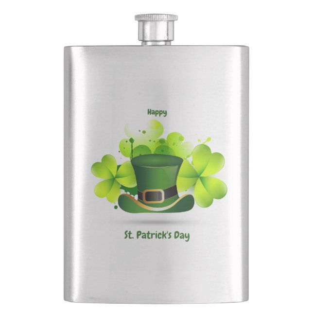 Patrick's Day Classic Hip Flask (Front)