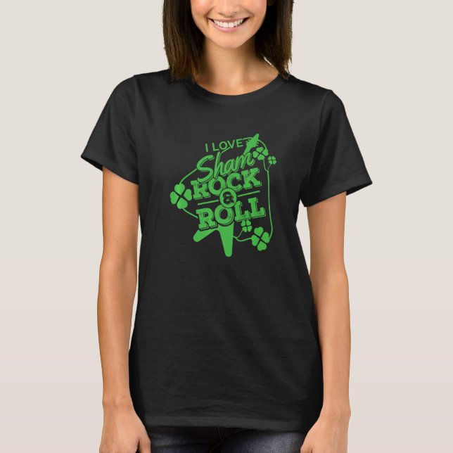 Patrick's Day I Love Sham Rock Premium T-Shirt (Front)