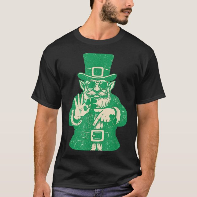 Patricks Day, Leprechauns Funny 6 Meme Gift Men, W T-Shirt (Front)