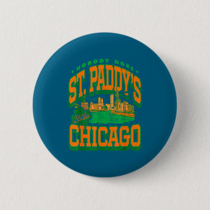 Patrick's day nobody does st paddy's like chicago 6 cm round badge