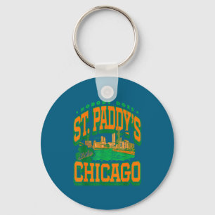 Patrick's day nobody does st paddy's like chicago  key ring