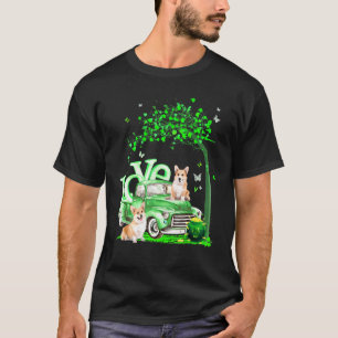 Patricks Day Pickup Truck Pembroke Welsh Corgi T-Shirt