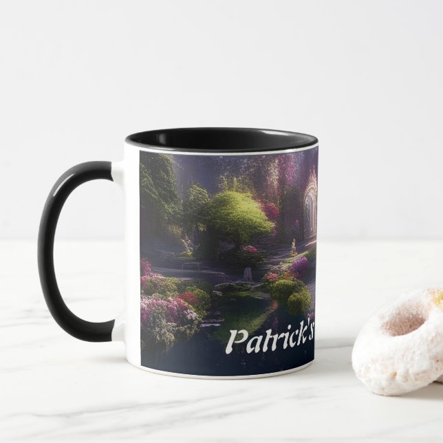 Patrick's Morning Tea Personalised Customisable Mug (With Donut)