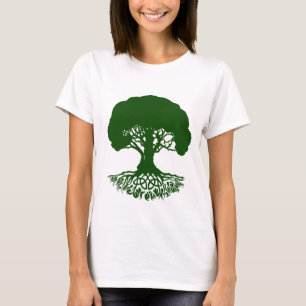 Patrick'sCelticIrishTreeofLife-HunterGreenT-Shirt T-Shirt