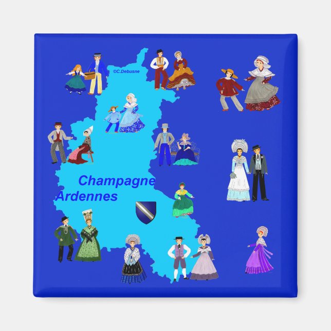 Patrimoine de Champagne-Ardenne, France Magnet (Front)