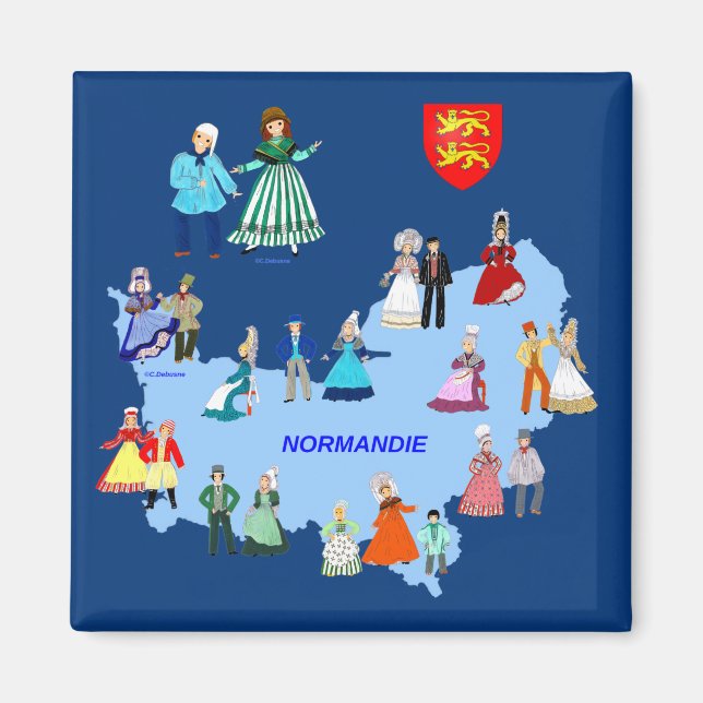 Patrimoine de la Normandie, France Magnet (Front)