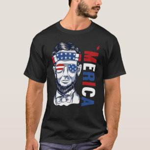 Patriodic American 4th Of July Lincoln 4th Of July T-Shirt