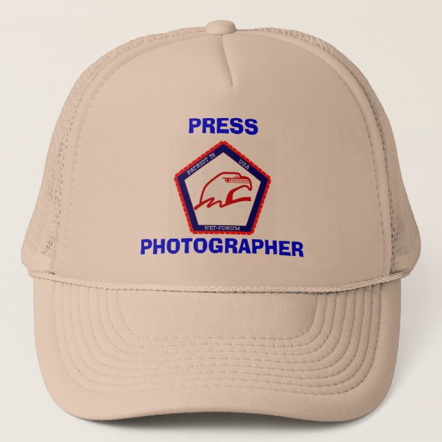 PATRIOT76, PHOTOGRAPHER, PRESS TRUCKER HAT (Front)