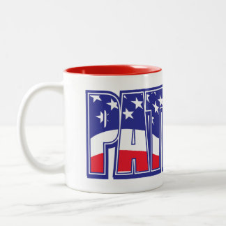Patriot American Flag Two-Tone Coffee Mug