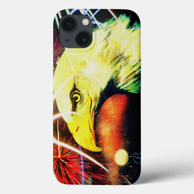 Patriot Bald Eagle Fireworks iPad mini Retina Case (Back)